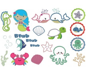 Stickserie - Unterwasser Welt